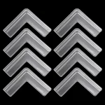 Supports d&rsquo;angle en plastique transparent pour sécurité bébé anticollision bricolage étagères présentoirs design minimaliste fonctionnel qualité supérieure