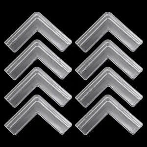 Supports d&rsquo;angle en plastique transparent pour sécurité bébé anticollision bricolage étagères présentoirs design minimaliste fonctionnel qualité supérieure