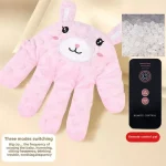 Oreiller électrique apaisant pour bébé oreiller de sommeil chauffant pour nouveauné télécommande simulée coussin de sommeil pour gifle accessoires de soins pour bébé  Pink Bunny