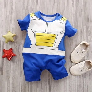 Combinaison bébé Dragon Ball Goku Végéta manches courtes coton doux style anime vêtements enfant 018 mois Combinaison bébé Dragon Ball Goku Végéta manches courtes coton doux style anime vêtements enfant 018 mois