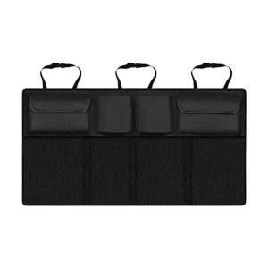 Organisateur de siège arrière voiture polyester fonctionnel poches rangement multiusages durable