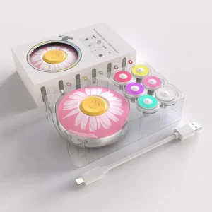 Diffuseur d&rsquo;aromathérapie électrique USB design floral compact essences naturelles couleurs vives usage domestique et bureau idéal pour créer une ambiance relaxante style moderne et ludique