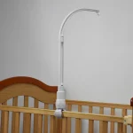 Support mobile bébé rotatif accessoire lit berceau poussette suspension jouet divertissement bébé 02 ans design moderne sécuritaire