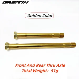 Essieu traversant ultraléger SL7/SL6 Golden Color 51g haute stabilité pour vélo de route et VTT