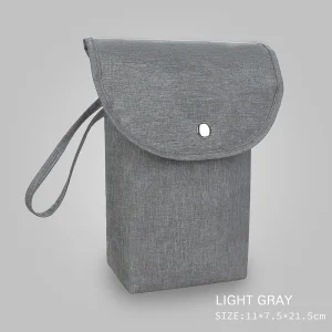 Sac à langer Organizer réutilisable imperméable Sac en tissu rangement vêtements bébé transport maman_gray