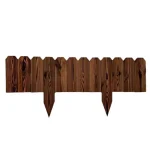 Bordure jardin bois naturel design rustique multifonctionnel décor extérieur durable facile installation