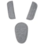 Coussinets de ceinture de sécurité pour voiture bébé empêchent l&rsquo;étranglement housses universelles de sangle d&rsquo;épaule pour poussette coussins de harnais de sécurité doux landau  Grey 3pcs