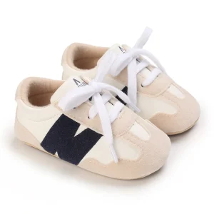 Baskets coordonnées bébé patchwork lettres chaussures antiglissantes 018 mois garçons filles tissu confortable design moderne 安全 durable