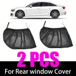 Ensemble filet paresoleil voiture 2 pièces rideaux confidentialité fenêtres arrière moustiquaire UV protection réduction chaleur
