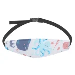 Support de tête de siège de voiture pour bébé ceinture ajustable oreiller de sécurité protection de tête positionneur de sommeil bébé fille garçon en coton bleu