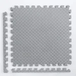 Tapis de jeu en mousse souple non toxique interlocking antidérapant 8/16 pièces gris pour bébé enfant yoga gym