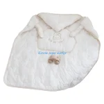 Couverture bébé multifonctionnelle avec capuche poussette tabouret coton doux design lapin accessoire bébé confortable et sécuritaire
