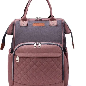 Sac à langer sac à dos pour bébé garçon fille, sac à couches multifonction pour les soins de bébé, sacs à couches essentiels pour maman, papa – A-pink grey Sac à langer sac à dos pour bébé garçon fille, sac à couches multifonction pour les soins de bébé, sacs à couches essentiels pour maman, papa – A-pink grey