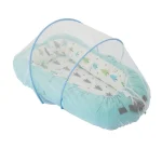 Lit de Bébé Portable avec Moustiquaire Pliable pour CoDodo Déplacements et Protection AntiInsectes  Bleu Clair