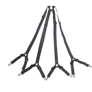 1 ensemble de bretelles de lit réglables, sangles de fixation de drap, Clippers, Kit de support de Clips, support de drap de lit croisé ajusté
