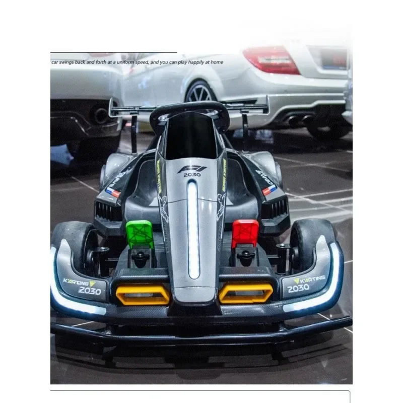 Voiture électrique Go Kart Z2030 pour enfants design sportif LED lumineuses usage sécurisé intérieur/extérieur