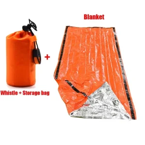 Sac de couchage de survie d’urgence Portable et étanche, équipement de Camping Edc en plein air, sac thermique, Kit de premiers secours, couverture en Mylar – orange sleepbag set Sac de couchage de survie d’urgence Portable et étanche, équipement de Camping Edc en plein air, sac thermique, Kit de premiers secours, couverture en Mylar – orange sleepbag set
