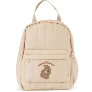 Sac à dos étudiant éléphant logo Everyday Uniform beige polyester compartiment zippé bretelles ajustables poignée top poche avant Sac à dos étudiant éléphant logo Everyday Uniform beige polyester compartiment zippé bretelles ajustables poignée top poche avant