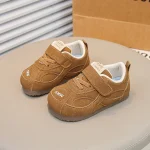 Chaussures bébé fond souple orteils coiffés garçons filles antiglisse conforturable mode enfant 13 ans décontractées sportives KMW khaki