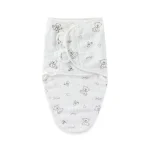 Couverture d’emmaillotage hiver pour bébé nouveauné 03 mois anticoup de pied doux et chaud lit bébé accessoire confort style moderne ours et étoiles