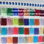 Échantillons de couleurs pour accessoires en tissu clips attaches DIY couture artisanat diverses teintes polyester design simple usage pratique qualité premium durables