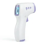 Thermomètre infrarouge numérique sans contact pour bébés et adultes mesure précise de la température design moderne ergonomique hygiénique usage facile adapté à la maison et aux professionnels de santé