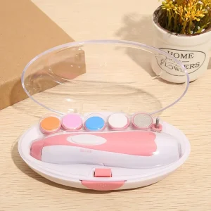 Coupeongles électrique pour bébé outil de manucure multifonctionnel soins ongles bébé set Cadeau pour parents design compact sécurité optimale