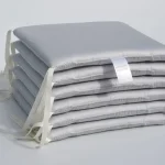 Coussins chaises extérieur 4 pièces/paquet coussins rembourrés mousse tissu doux liens fixation design moderne intérieur/extérieur usage quotidien confort accru