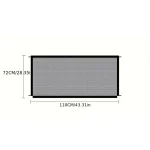 Clôture de sécurité pliable pour bébé barrière en maille respirante hauteur 72cm largeur 110cm facile à assembler portable durable pour escaliers chambres zones sensibles