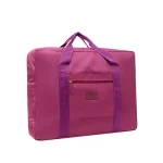 Sac de voyage pliable léger pour bébé : bagage à main fourretout unisexe rose vif pour weekends et déplacements de nuit