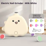 Electric Nail Grinder bébé nouveauné design mignon compact ABSปลอด안한 usb 충전 빨간 파란색 머리 포함된 편리한 사용법
