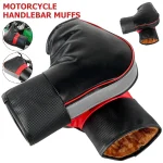 Manchons de guidon moto pour scooter protection mains hiver étanche pluie doublure chaude design moderne confortable