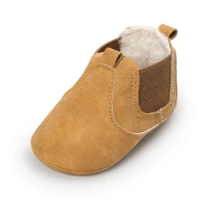 Bottines en cuir synthétique pour bébé style moderne confortables et faciles à enfiler pour enfants en bas âge été comme hiver