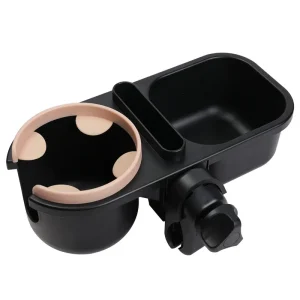 Portegobelet voiture 3 en 1 plateau collation support téléphone fixation sécurisée universel style moderne beige/noir Portegobelet voiture 3 en 1 plateau collation support téléphone fixation sécurisée universel style moderne beige/noir