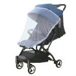 Moustiquaire L41D pour poussette bébé protection antimoustiques filet transparent design moderne couleur bleu clair pour enfants 036 mois