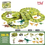 Jouet Train Dinosaurie Piste Bricolage Enfant 200Pcs Créatif Éducatif Durable Matériau Plastic Sécurité CE