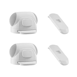 Accessoire de rangement en plastique moderne pour bébé conteneur sécurisé avec couvercles interchangeables design minimaliste blanc Accessoire de rangement en plastique moderne pour bébé conteneur sécurisé avec couvercles interchangeables design minimaliste blanc
