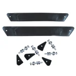 Accessoires poussette plateforme antidérapante en plastique noir acier inoxydable montage facile vis et écrous incluts