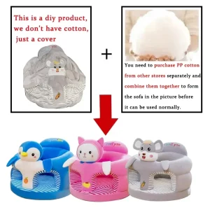 Canapé enfant DIY en tissu doux 3 coloris animaux sans rembourrage style moderne brand Spoil you idéal pour chambre bébé confortable et lavable Canapé enfant DIY en tissu doux 3 coloris animaux sans rembourrage style moderne brand Spoil you idéal pour chambre bébé confortable et lavable