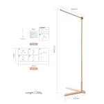 Support de meuble en bois pour lit bébé berceau déco nursery mobiles hochets 012 mois sécuritaire robuste design moderne