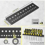 Organisateur de tournevis mural support de rangement polyvalent idéal pour domicile garage ou atelier design moderne durable bébé sécurité rangement organisation