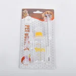 Kit soin alimentation chiots chatons bouteille seringue brosse nettoyage PET BOTTLE sécurité hygiène animaux compagnie