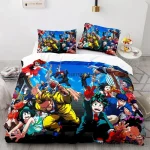 Ensemble housse de couette My Hero Academia pour enfant 2 pièces 100% polyester 安全 durable literie animée décoration chambre bébé facile à entretenir qualité premium