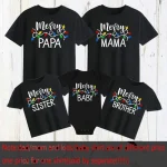 Tshirts assortis pour la famille vêtements de fête Noël père mère enfant style festif qualité premium tissu doux idée cadeau