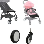 Poussette pliable moderne pour bébé siège en tissu châssis en plastique renforcé design urbain promenades faciles stockage compact