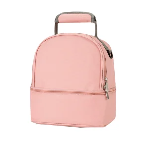 Sac à dos maternité multifonctionnel rose pour stockage lait bébé biberons repas frais poignée ergonomique design élégant Sac à dos maternité multifonctionnel rose pour stockage lait bébé biberons repas frais poignée ergonomique design élégant