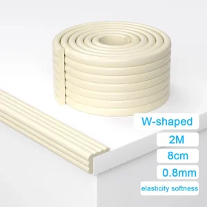 Bande de protection de sécurité pour bébé 2m rebord de table protection anticollision Wshaped beige