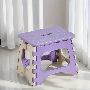 Escabeau pliant pour adultes tabouret portable usage salon cuisine salle de bain design moderne couleur violet clair Escabeau pliant pour adultes tabouret portable usage salon cuisine salle de bain design moderne couleur violet clair