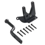 Support mural métal sécurisé pour maintenir outils et accessoires fixation murale durable et pratique design moderne en V noir satiné