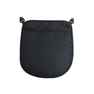 Coussin de siège en tissu synthétique noir confortable respirant imperméable sangles d&rsquo;attache design moderne usage domestique ou professionnel facile à nettoyer